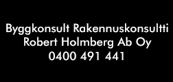 Byggkonsult Rakennuskonsultti Robert Holmberg Ab Oy logo